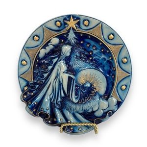 1991 Faro Christmas Plate with Stand by Ennio Morcaldo & Alfonso Lucchesi Ltd Ed